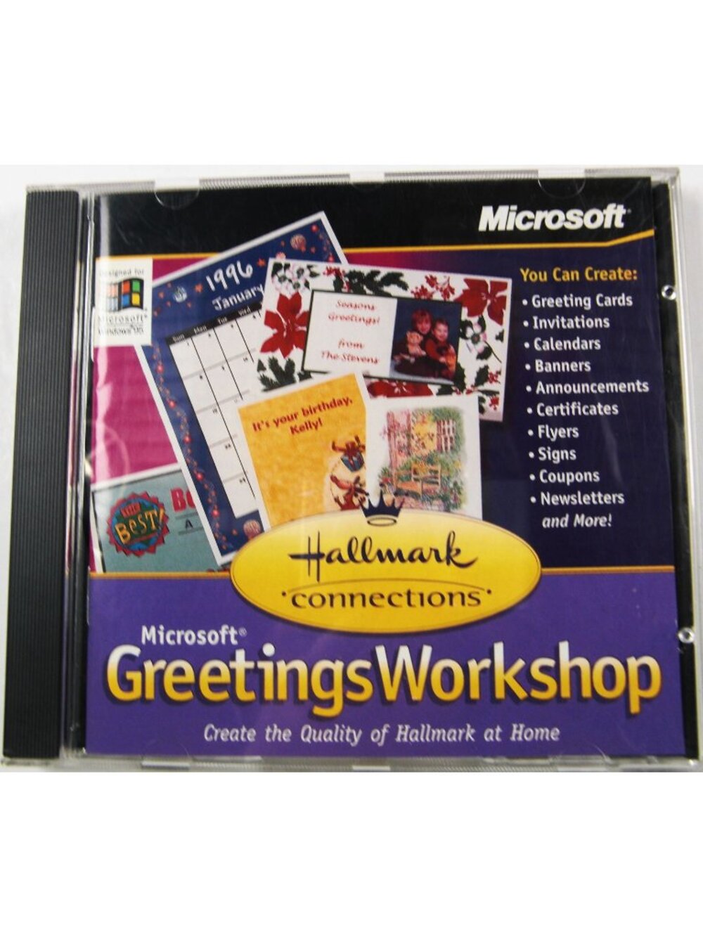 Microsoft Greetings Workshop CD-ROM for Windows 95 English